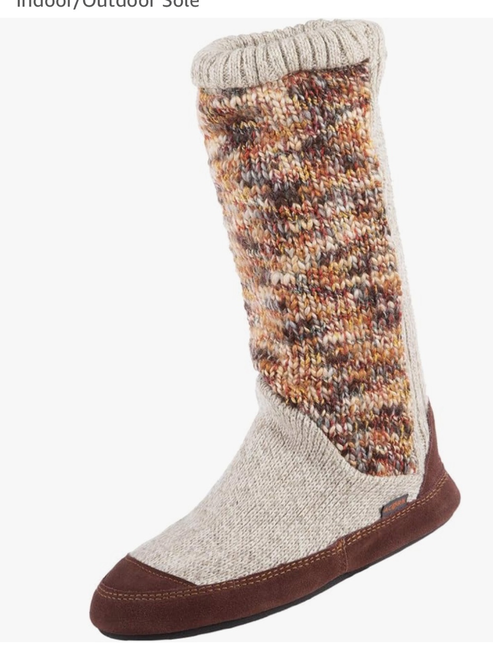Widow’s Bay Patricia Costume for Halloween Acorn Multicolor Knit with Brown Trim